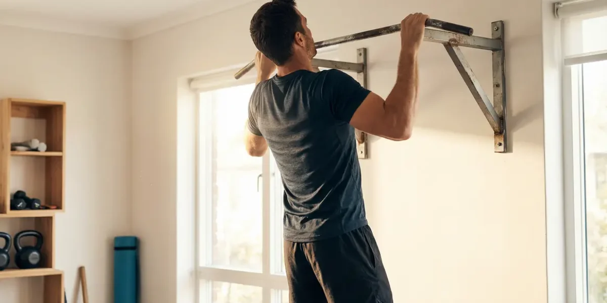Entraînement barre de traction adulte actif dos posture