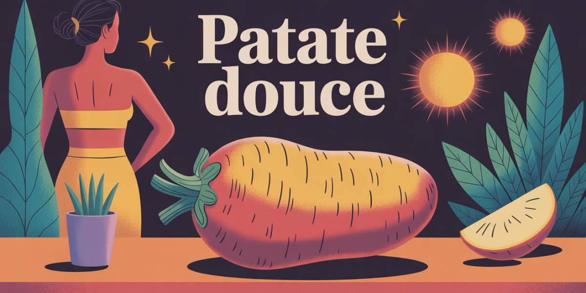 Patate douce grande couleur musculation femme