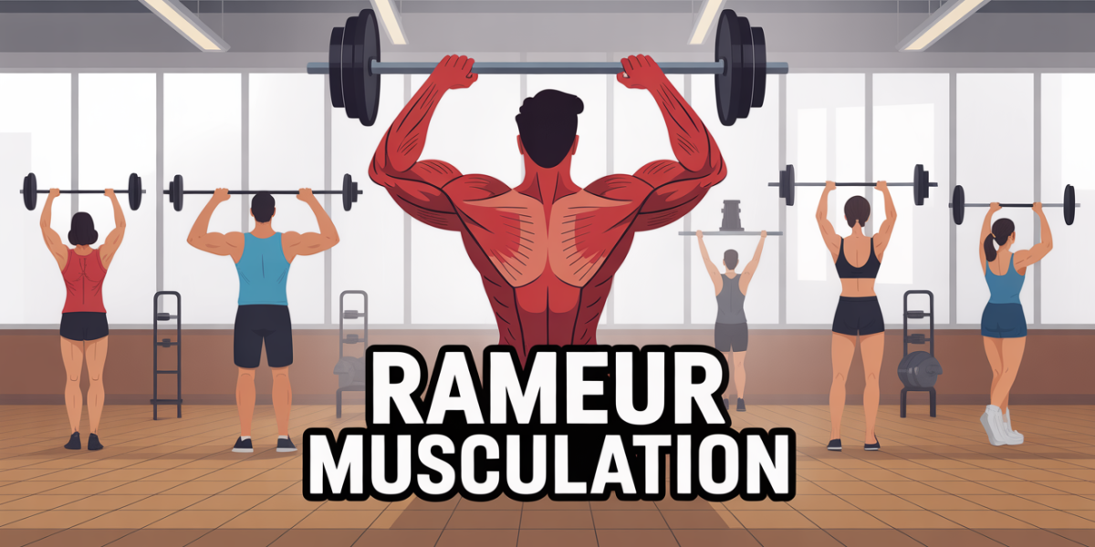 rameur musculation et activation des muscles