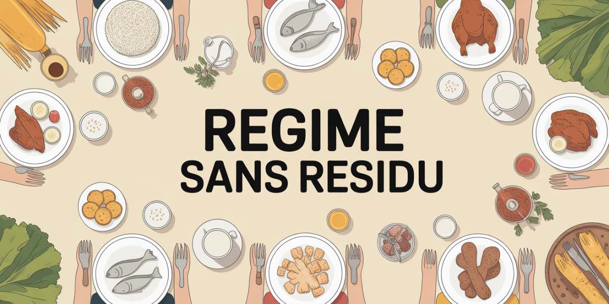 Assiette regime sans residu aliments autorises poulet riz poisson