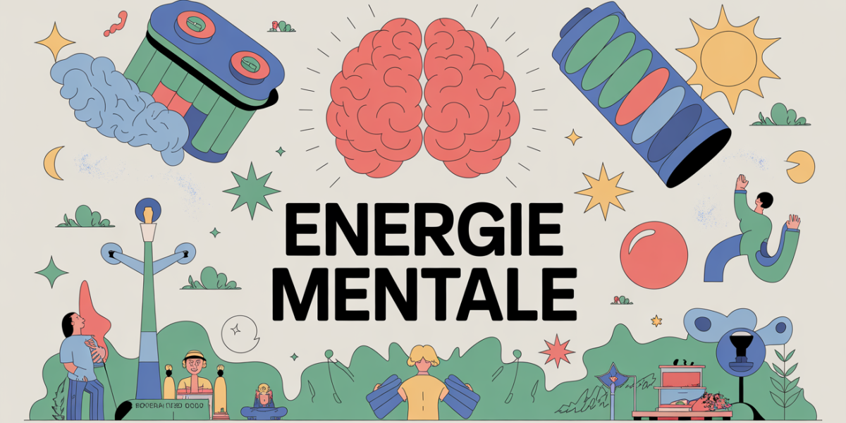 retrouver de l energie mentale illustration cerveau lumineux
