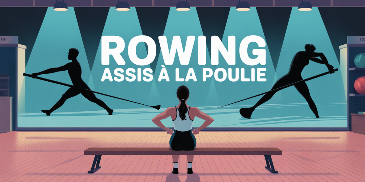 rowing assis a la poulie femme salle de sport