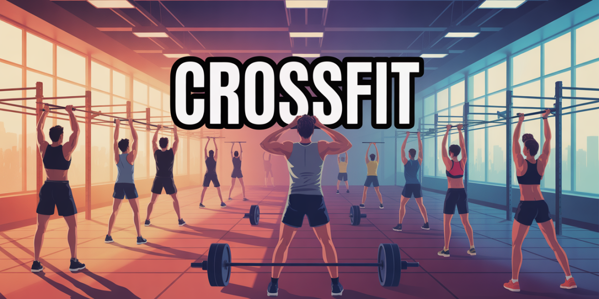 Salle de CrossFit avec sportifs, ambiance dynamique